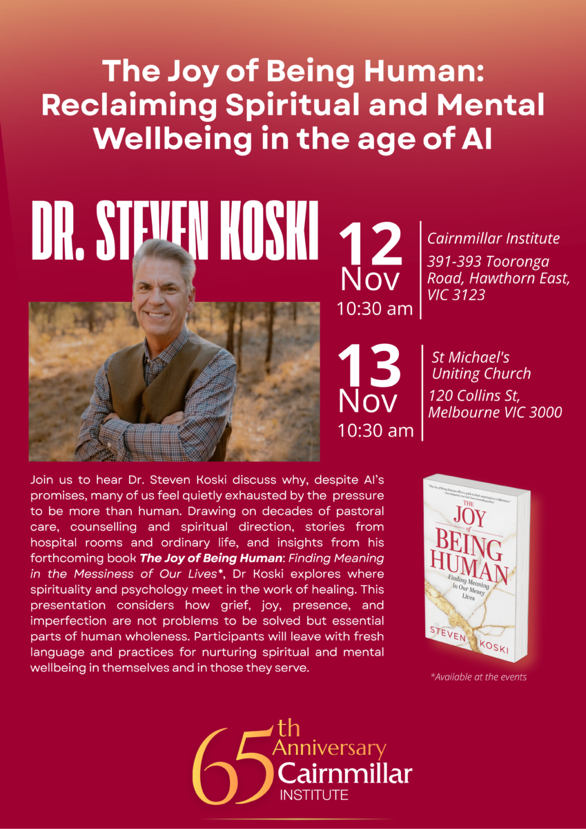 The Joy of Being Human: Reclaiming Spiritual and Mental Wellbeing in the age of AI 2026 Event 2026 Invite