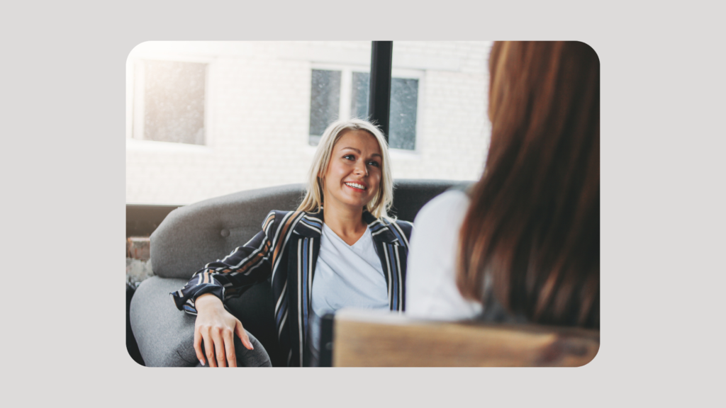 therapist and patient in clinical setting